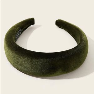 Olive Green Velvet Headband